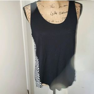 《3/$20》A.N.A. Cute sleeveless sheer back top